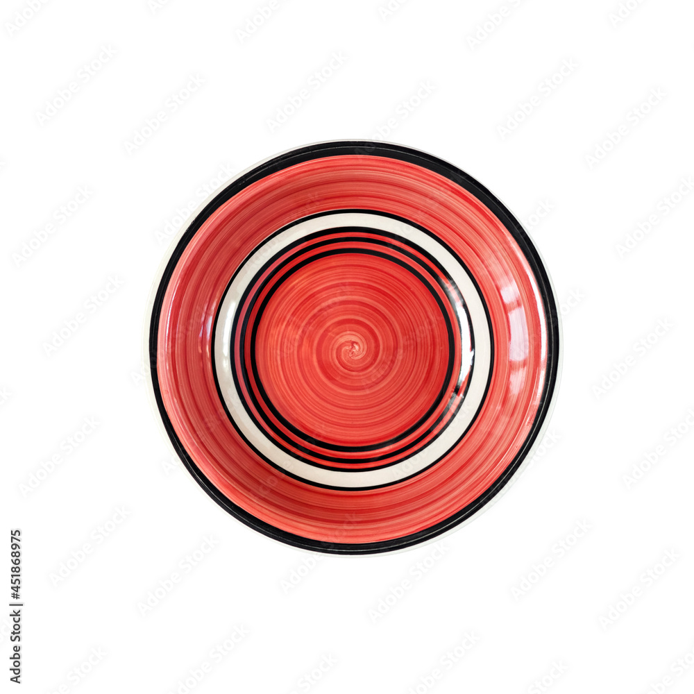 Ceramic plate isolated on white background Ceramic plate isolated on white background