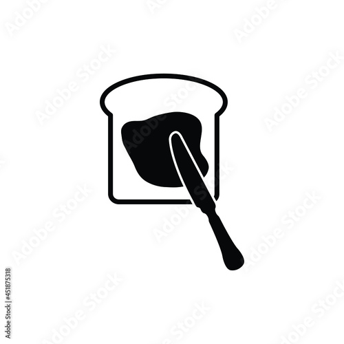 bread with butter icon vector