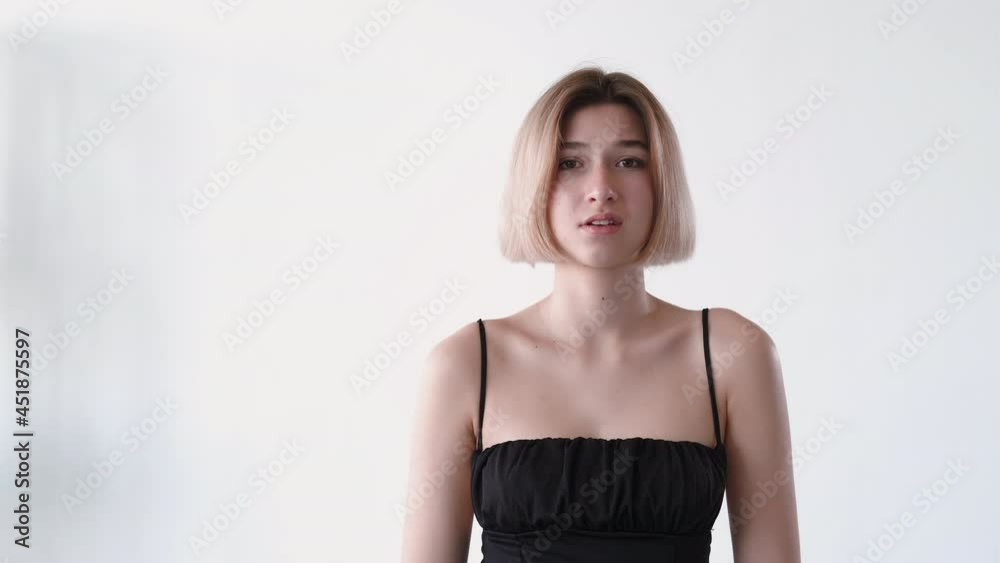 disappointed girl nope gesture refusing gif loop disappointed girl nope gesture refusing gif loop