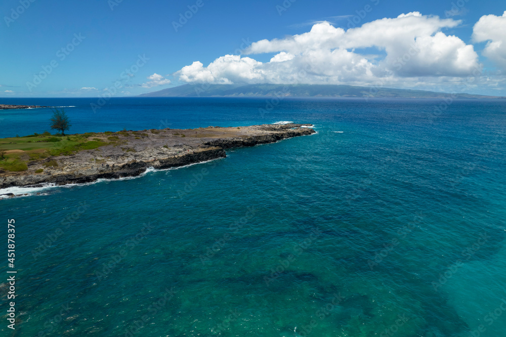 Dragons Teeth Maui Hawai'i Aerial View
