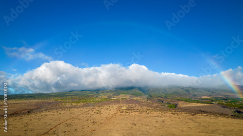 rainbow over the mountains