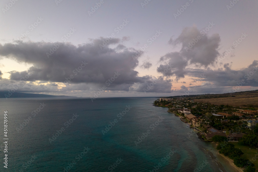 Maui Coastline Honokowai from Drone