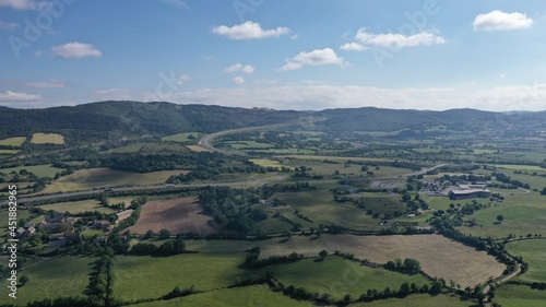 Survol de l'Aveyron à Séverac d'Aveyron