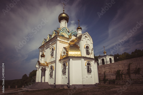 Orthodox church, chapel against the sky.