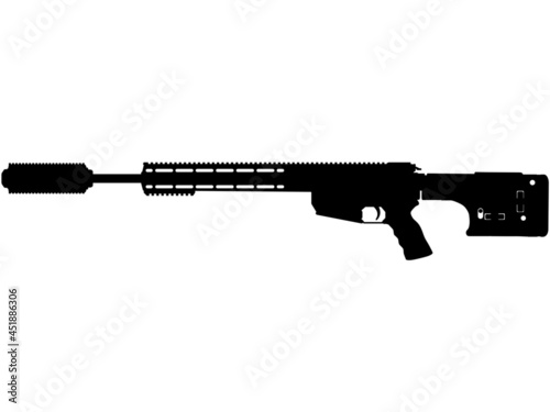 Canada C20 DMR is a 7.62×51mm NATO Semi-automatic rifle, sniper rifle machine gun of the Canadian armed forces and US Army Navy Seal Sniper, US marines with ultra short riflescope 