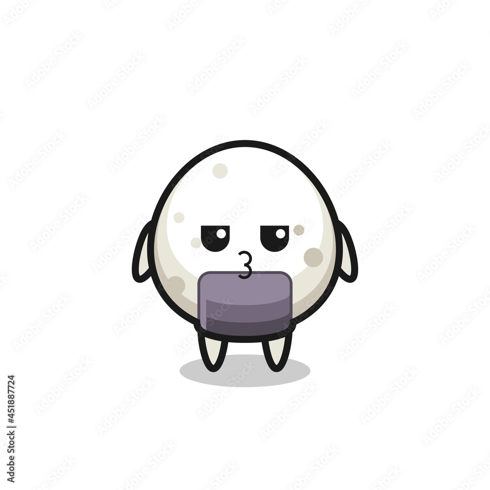 the bored expression of cute onigiri characters the bored expression of cute onigiri characters