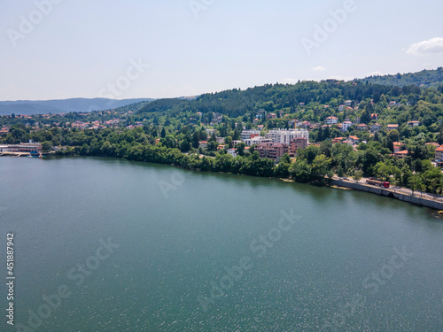 Aerial summer view of Pancharevo lake, Bulgaria © Stoyan Haytov