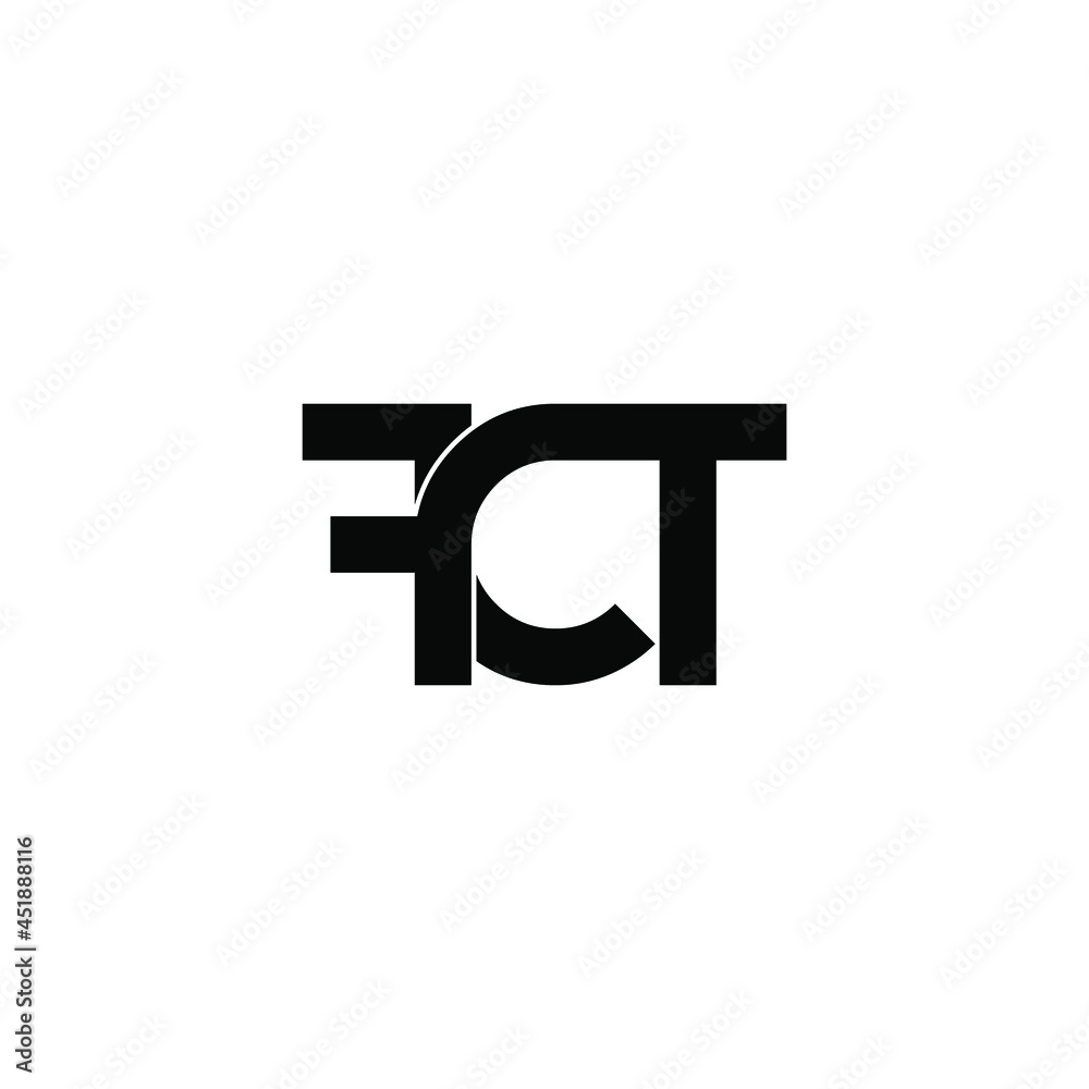 fct letter initial monogram logo design fct letter initial monogram logo design