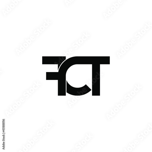 fct letter initial monogram logo design