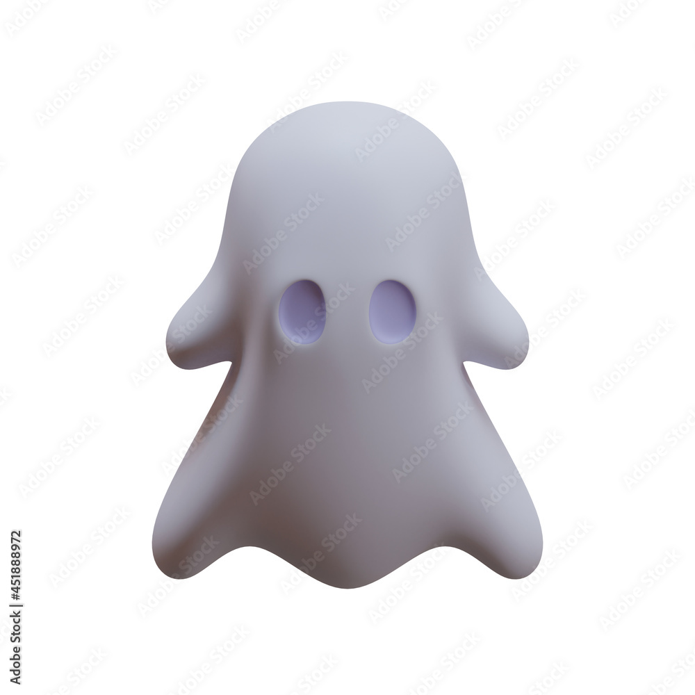 Halloween Ghost 3D Rendering Illustration Element Halloween Ghost 3D Rendering Illustration Element