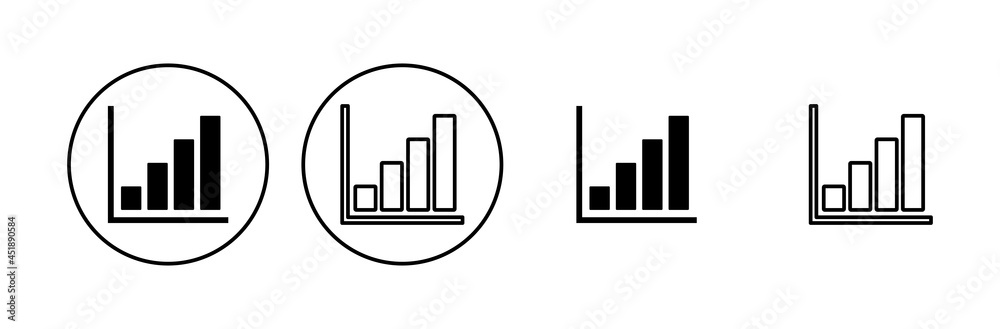 Growing graph Icon set. Chart icon. diagram icon Growing graph Icon set. Chart icon. diagram icon