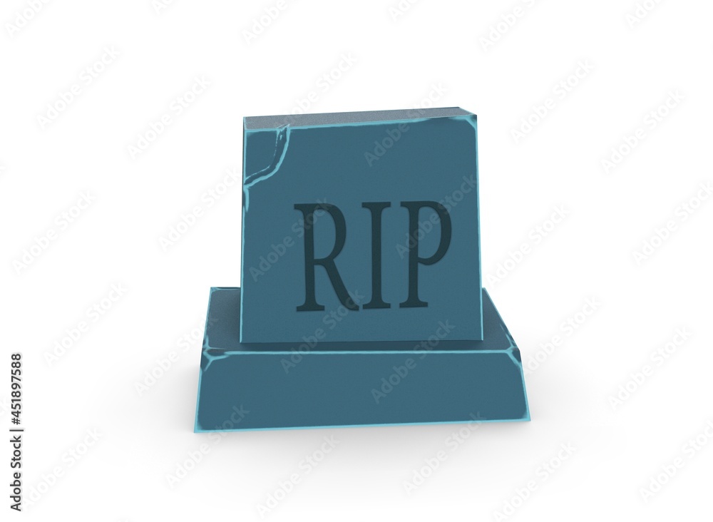 Tombstone, stylized as a cartoon on the background Tombstone, stylized as a cartoon on the background