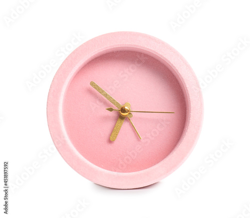 Alarm clock on white backgr...