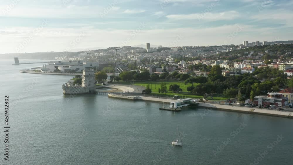 Lisbon, Portugal, Europe. Beautiful sunset over the picturesque city bay. Lisbon, Portugal, Europe. Beautiful sunset over the picturesque city bay.