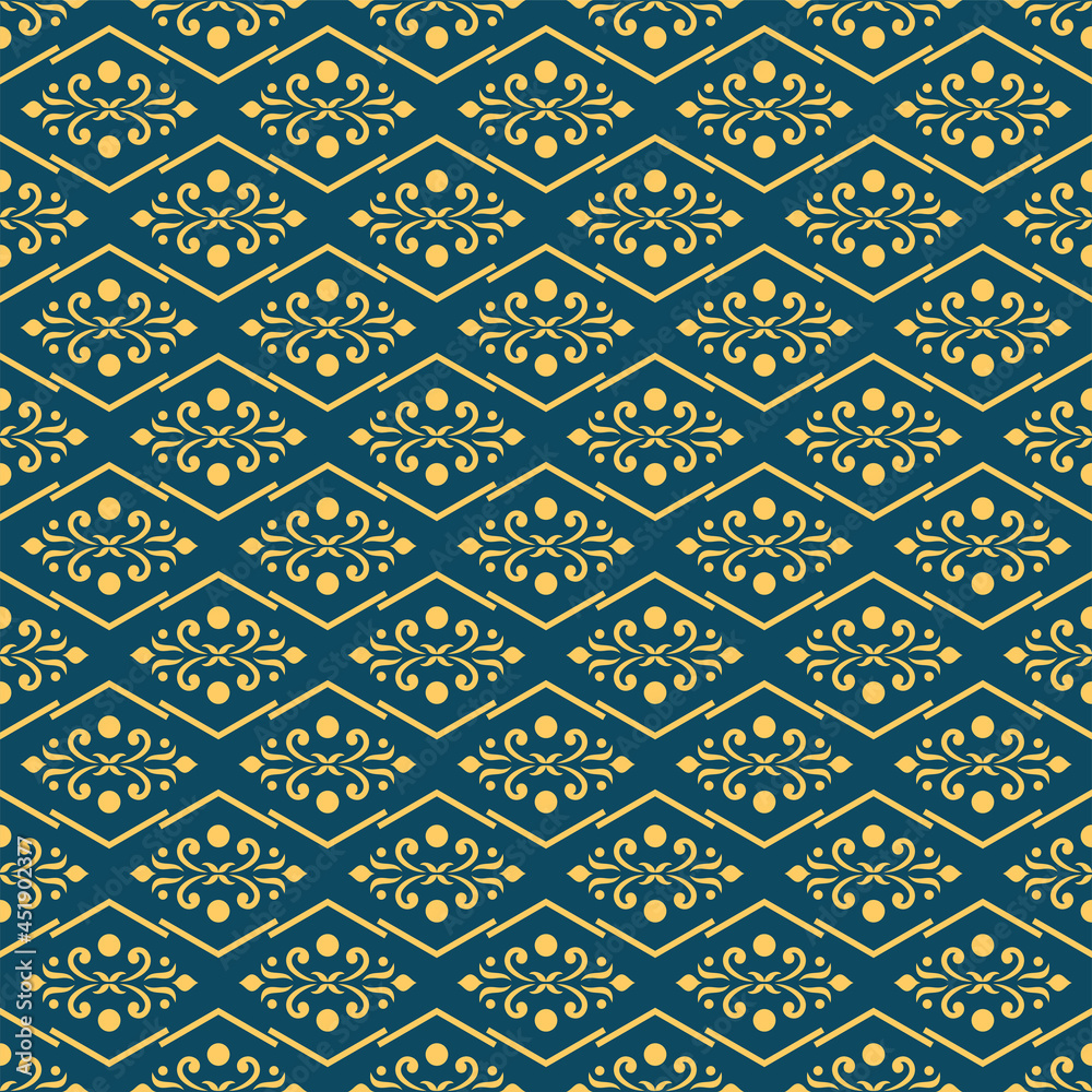 Rich ornament Vector Fabric design Textile art