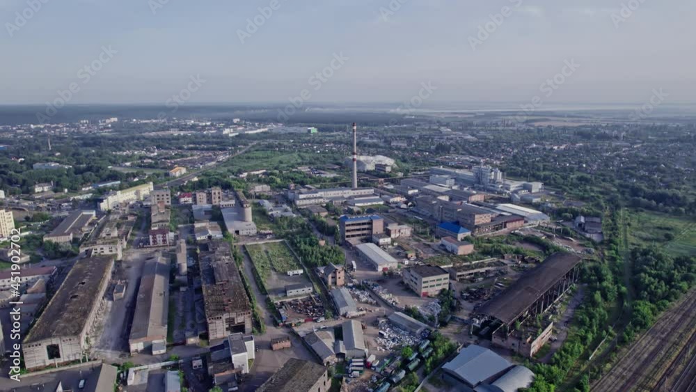 Industrial plant with chemical form industry system zone Industrial plant with chemical form industry system zone