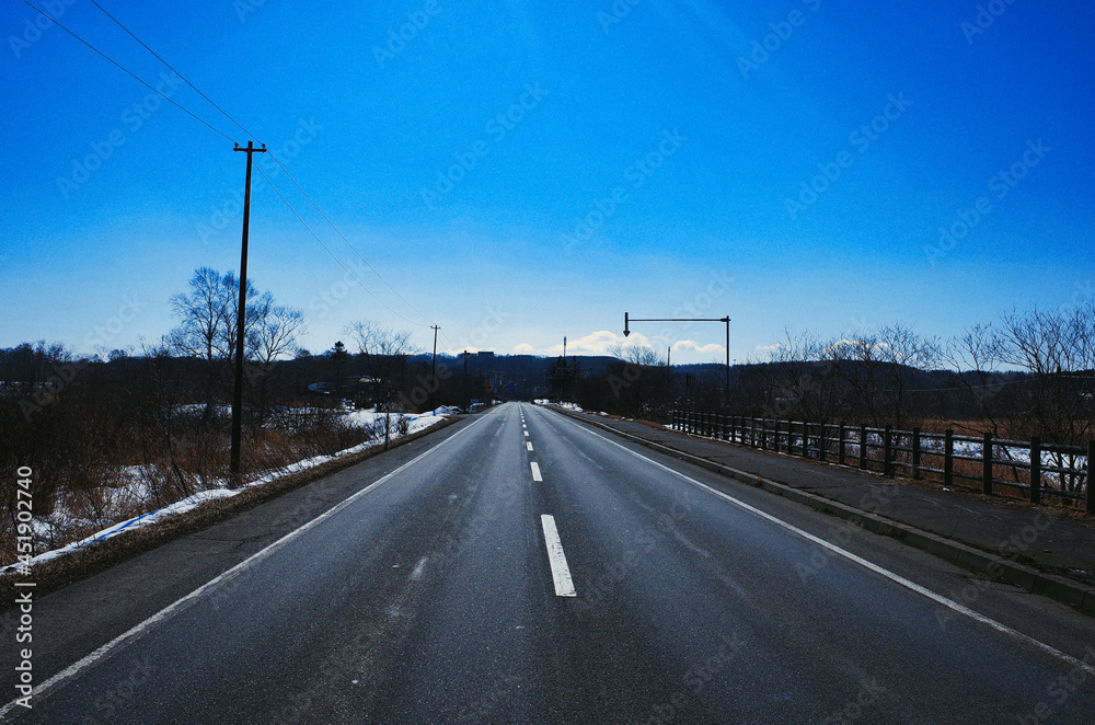 highway in winter