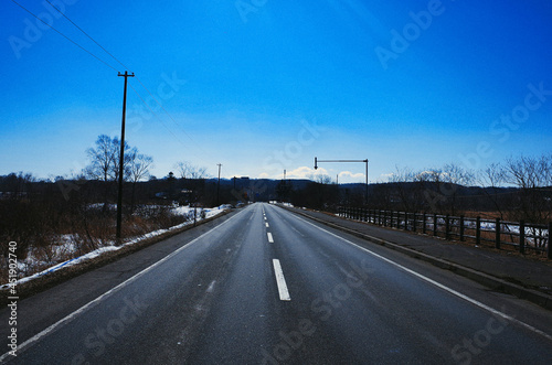highway in winter