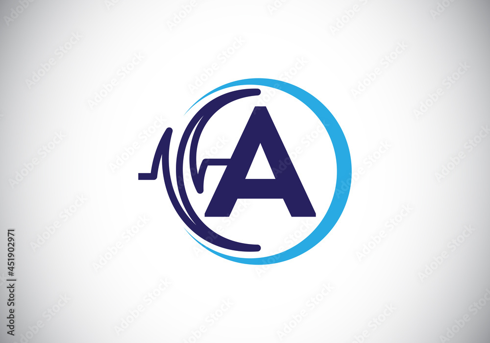 Initial A monogram alphabet with health Pulse. Heartbeat logo icon design vector. Font emblem. Logo for medical or health business, and company identity Initial A monogram alphabet with health Pulse. Heartbeat logo icon design vector. Font emblem. Logo for medical or health business, and company identity