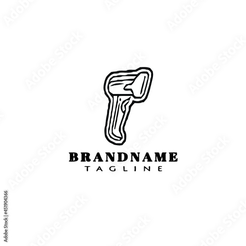 barcode scanners cartoon logo icon design template creative vector illustration