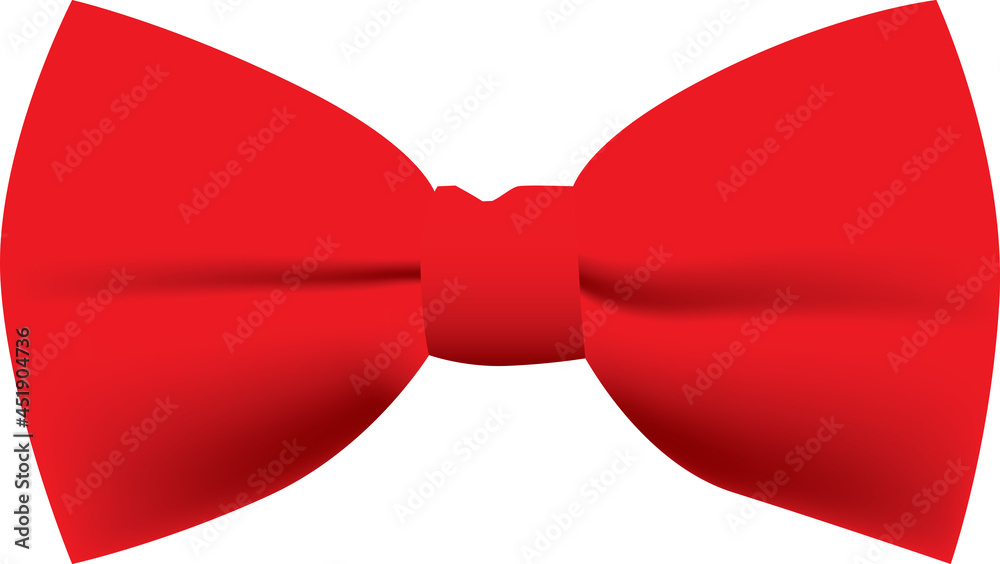Red stylish bow