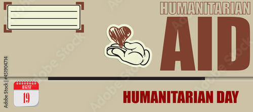 Принти на полотні Card Humanitarian Day