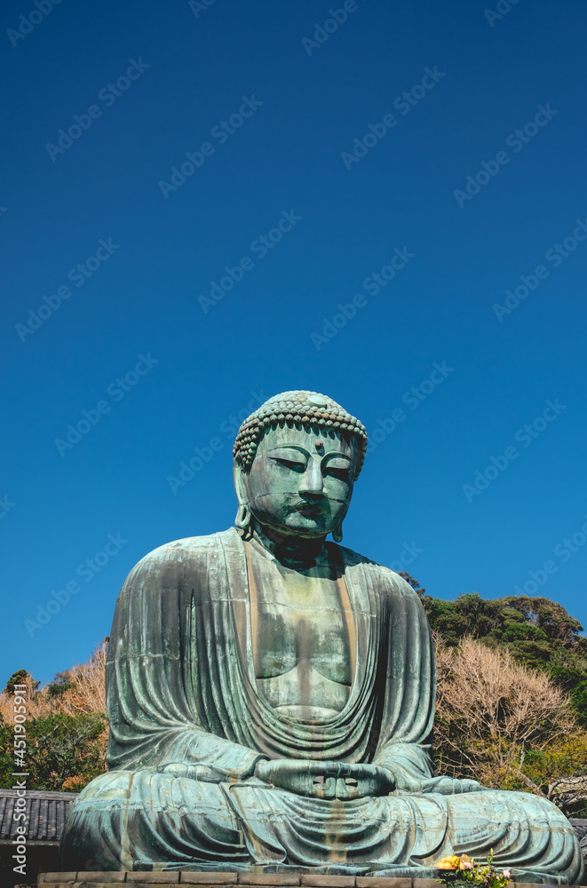 Great Buddha (Daibutsu) bronze statue of Amida Buddha at Kōtoku-in temple, Kamakura, Japan Great Buddha (Daibutsu) bronze statue of Amida Buddha at Kōtoku-in temple, Kamakura, Japan