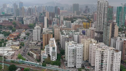 Wallpaper Mural Hong Kong city from top Torontodigital.ca