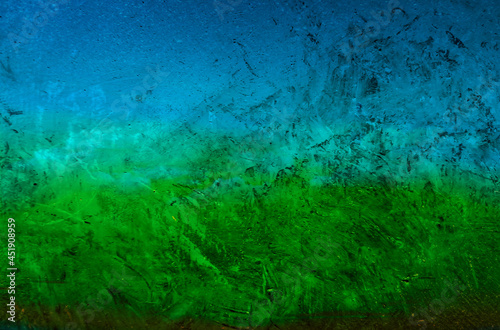 blue and green solid, textured abstract background