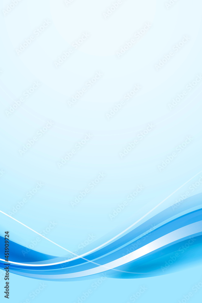 Obraz premium Blue curve frame template vector