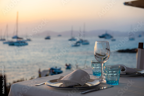 Wallpaper Mural Luxurious restaurant on the Island of Formentera in the summer of 2021 with sunset views. Torontodigital.ca