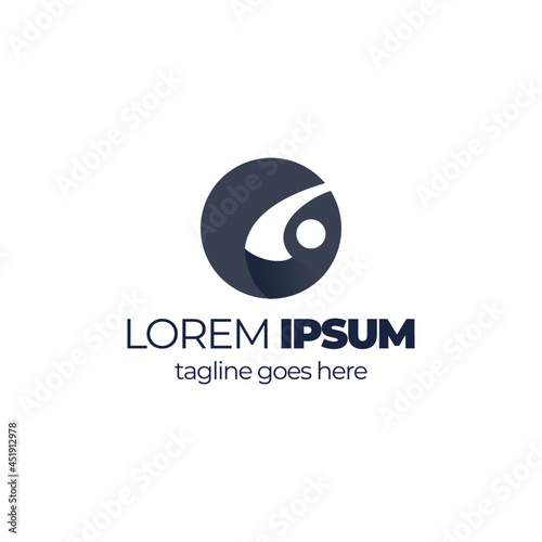 The golf symbol abstract logo vector.