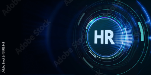 Business, Technology, Internet and network concept. Human Resources HR management concept.