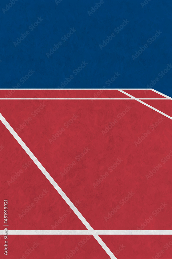 Indoor sport flooring line vector