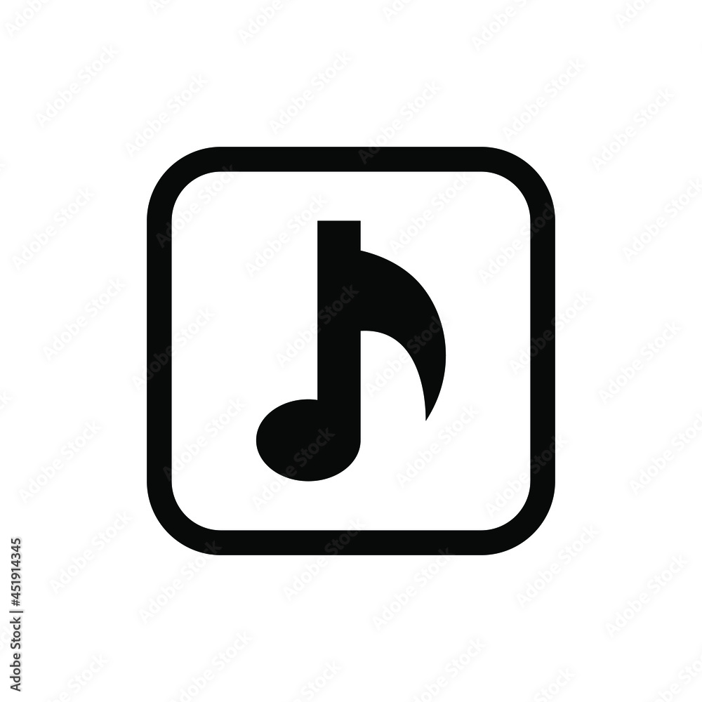 Music icon vector graphic Music icon vector graphic