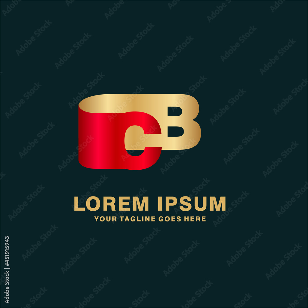 logotype combination letter C and B monogram logo concept and letter ...