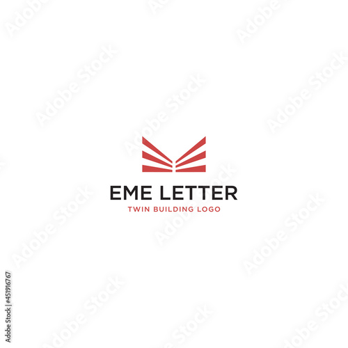 Free Download EME TWIN BUILDINGS LOGO DESIGN - GFXLoad