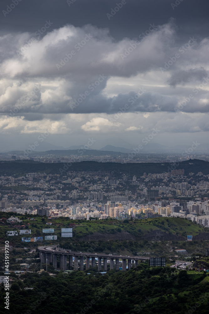 view of the city