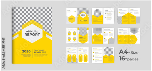  modern minimal brochure template design, Corporate modern bi fold brochure template.
