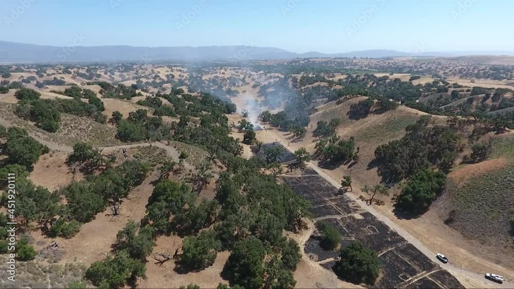 A burned canyon from a control burn helps prepare firefighters for fire season A burned canyon from a control burn helps prepare firefighters for fire season