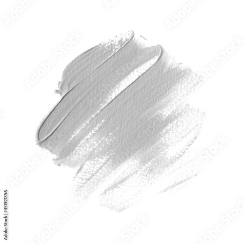 Smudge textured background isolated on white surface. Creative painted design for logo, sale banner or headline. Vector.
