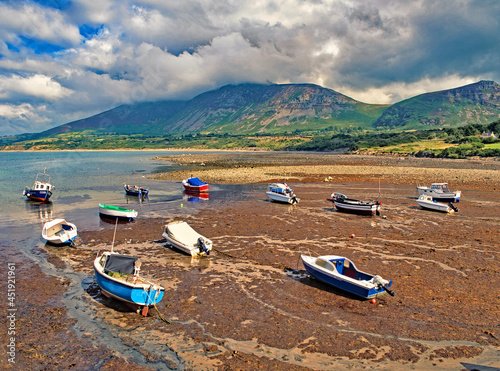 Trefor Harbour Wales at Low Water photo