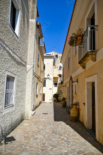 A narrow street in San Nicola Arcella  an old town in the Calabria region of Italy.