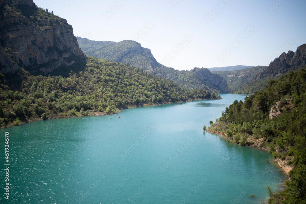 Aguas turquesas del Congost de Montrebei