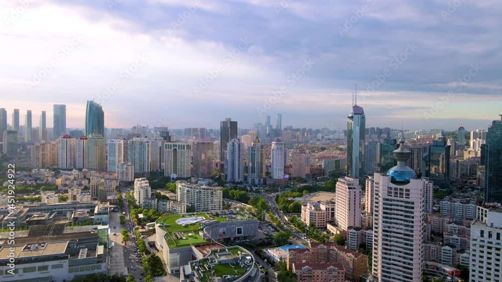 Aerial photography of the modern urban architectural landscape of Qingdao, China Aerial photography of the modern urban architectural landscape of Qingdao, China