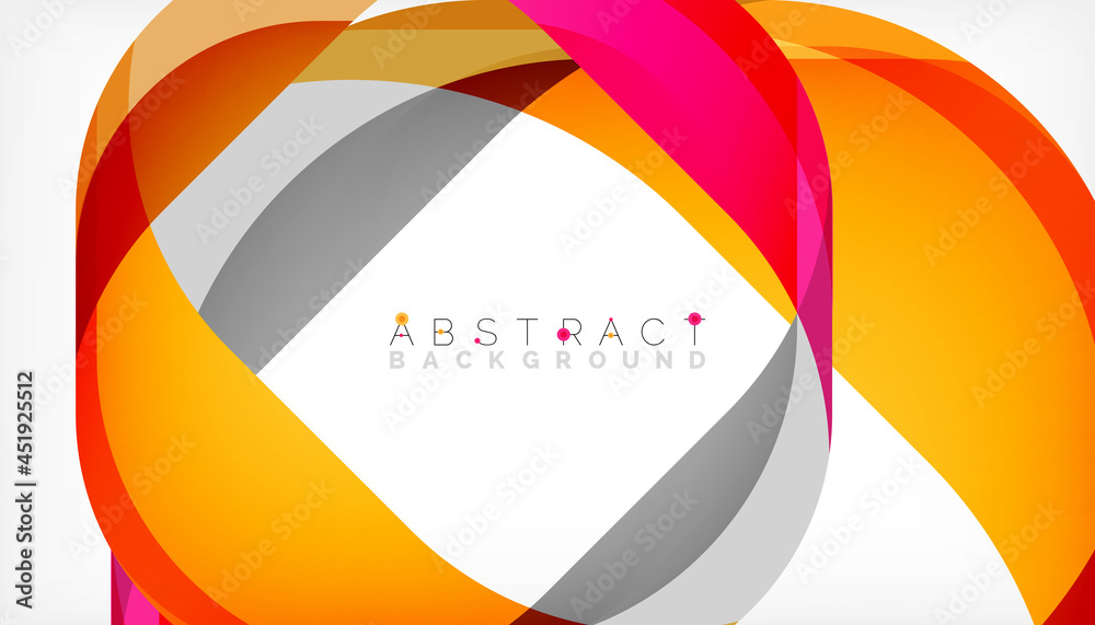 Abstract square shape with overlapping waves, minimal geometric background. Vector Illustration For Wallpaper, Banner, Background, Landing Page Abstract square shape with overlapping waves, minimal geometric background. Vector Illustration For Wallpaper, Banner, Background, Landing Page