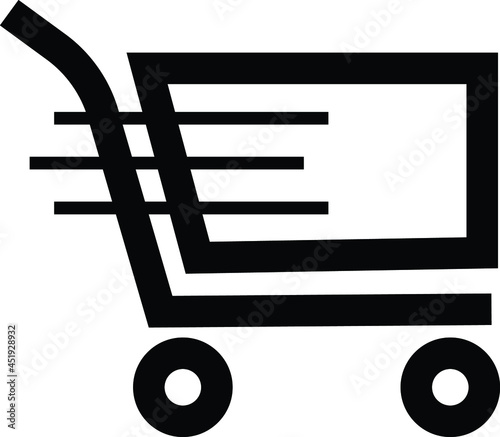 Shopping Cart Icon, flat design best vector icon