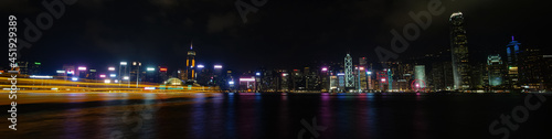 Hong Kong Symphony of lights skyline nights