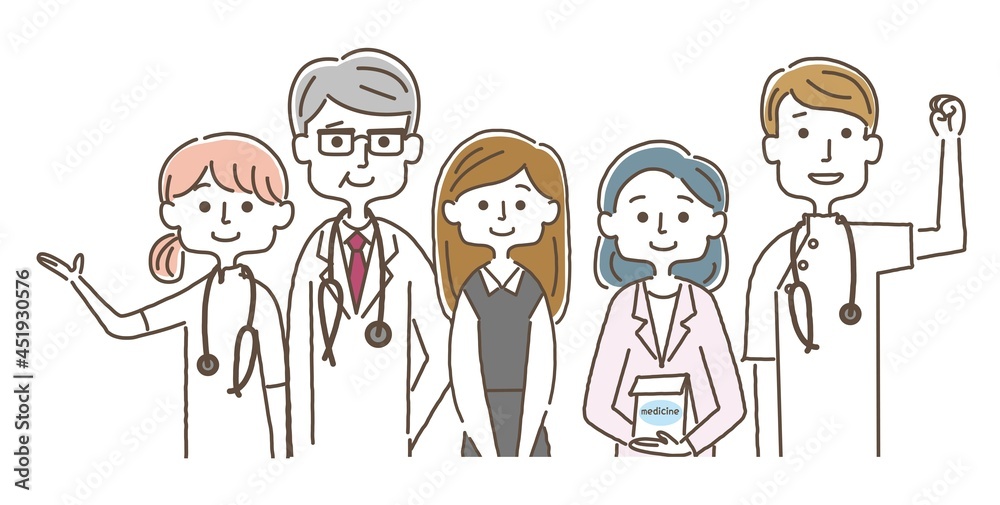 医療スタッフ_上半身セット