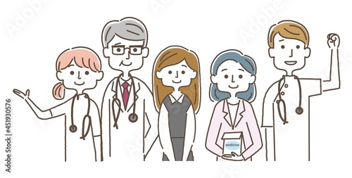 医療スタッフ_上半身セット